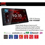 JVC KW-M560BT Apple CarPlay Android Auto Digital Media Receiver 6.8"